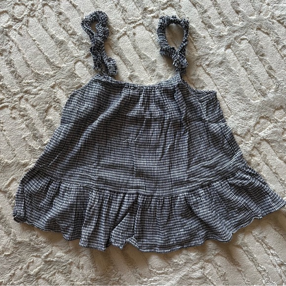 Madewell Gingham Ruffle Tank - Picture 4 of 6